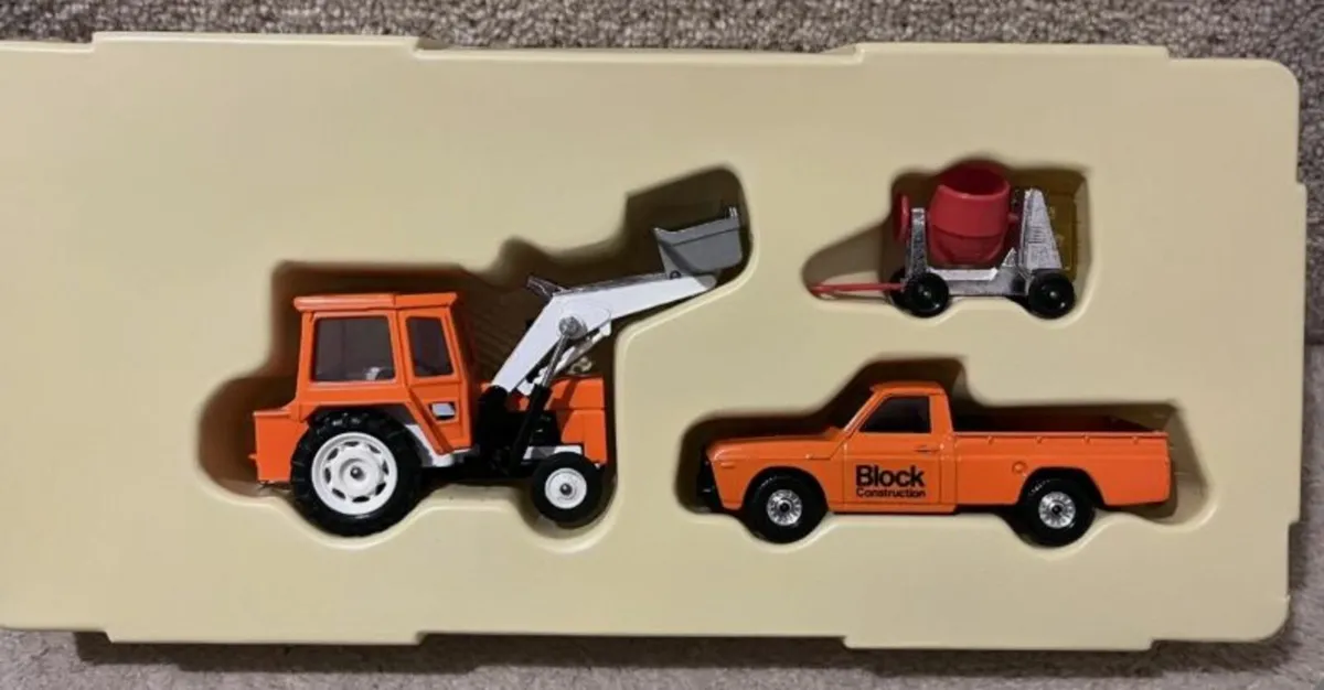 Corgi Massey Ferguson Tractor, Mazda & Cement Set - Image 2