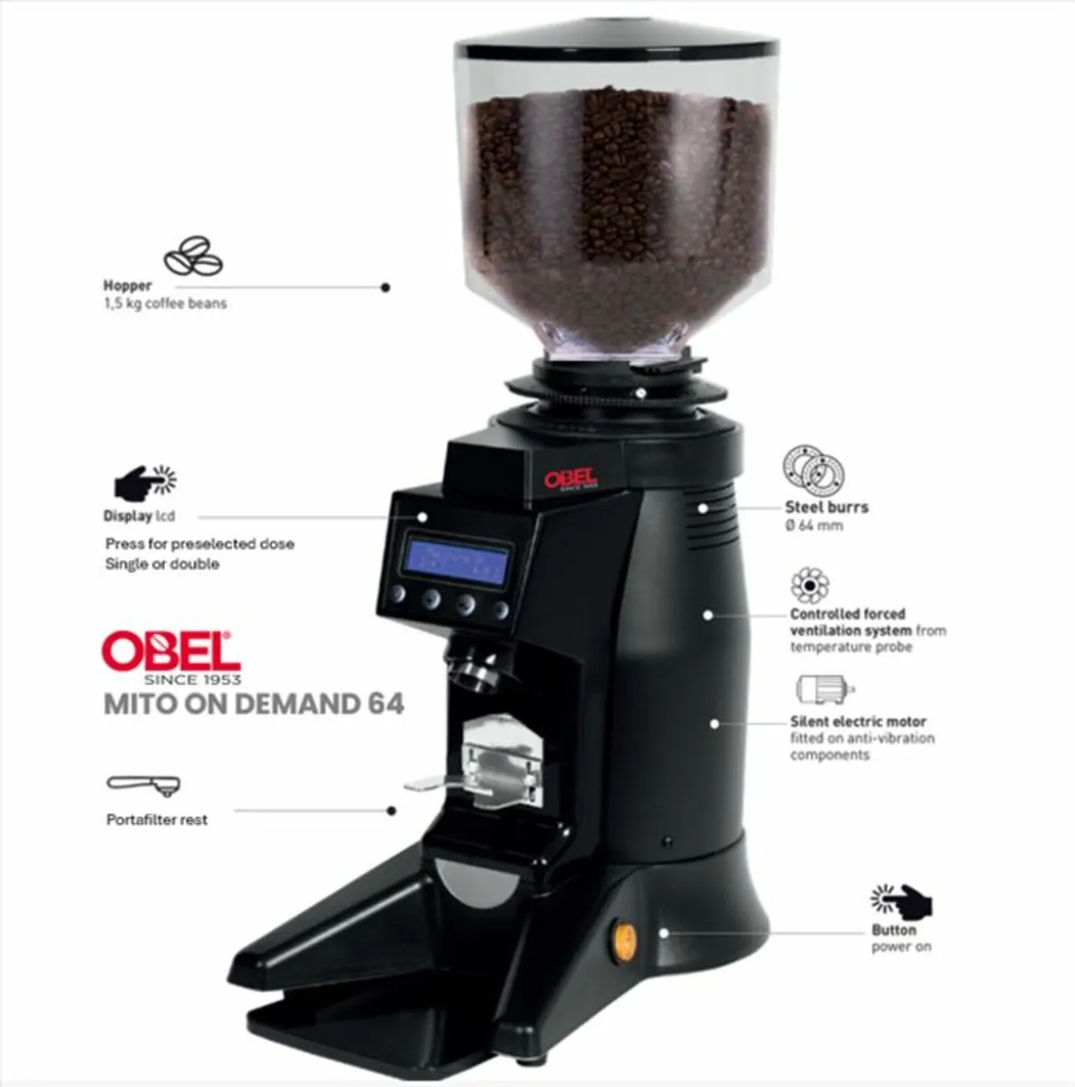 Obel Coffee grinder Mito D64 - Image 4