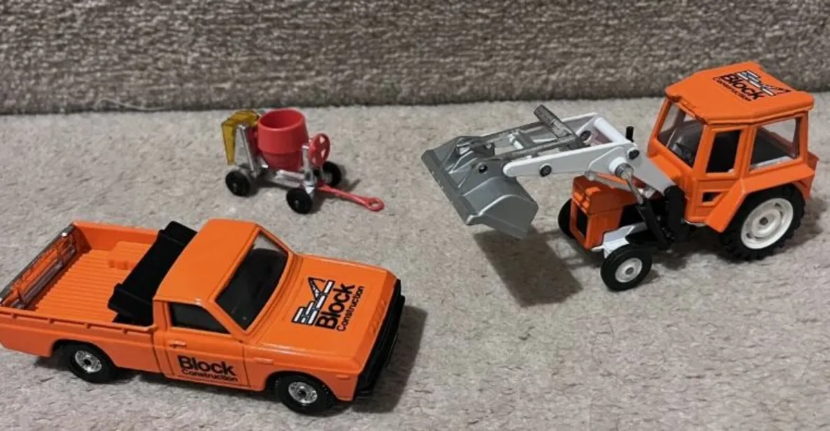 Corgi Massey Ferguson Tractor, Mazda & Cement Set - Image 3
