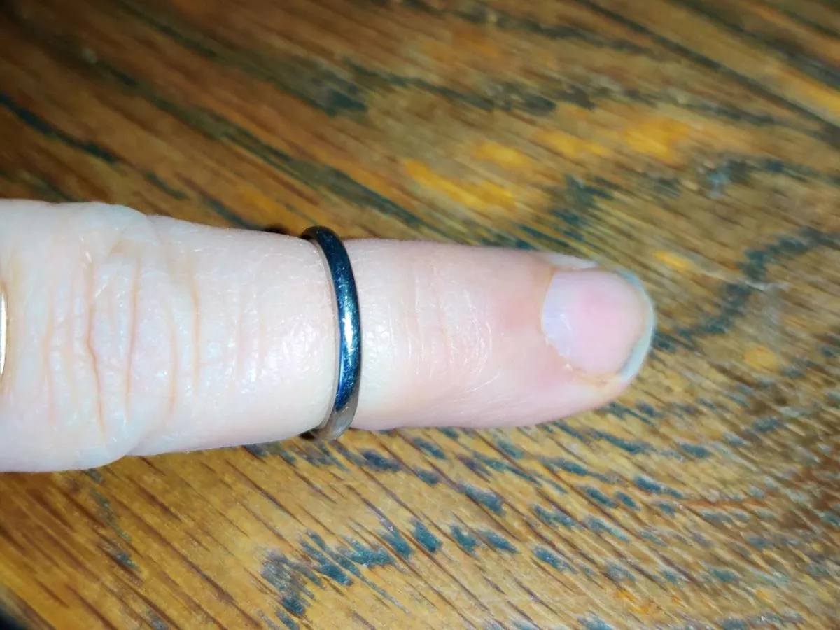 THICK D-SHAPED WEDDING, 950 Platinum New Ring ! - Image 4