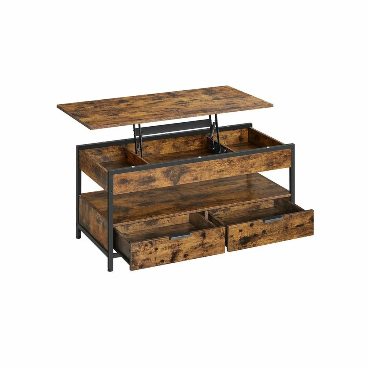 Lift-Top Coffee Table with Storage - Image 3