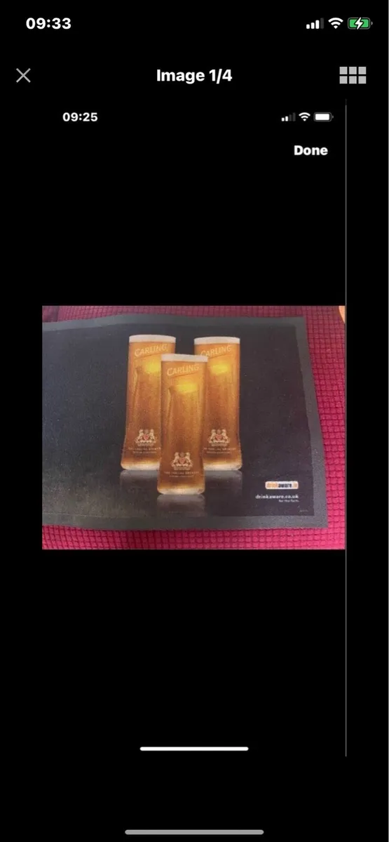 Large Carling Bar Runner/ Drip Mat - Image 2