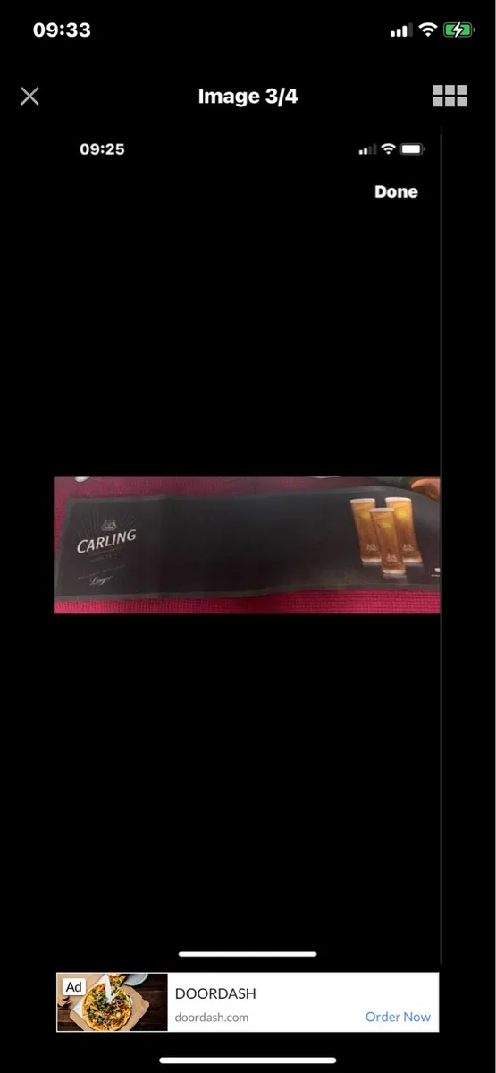 Large Carling Bar Runner/ Drip Mat - Image 3