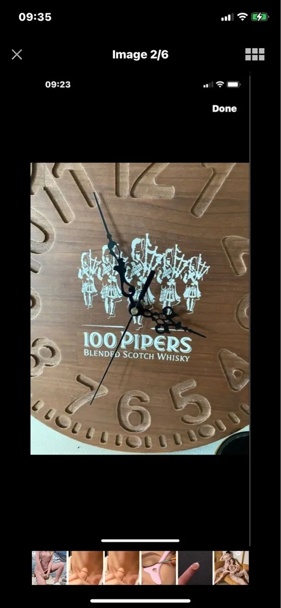 100 Pipers Bar Clock & Dish - Image 2