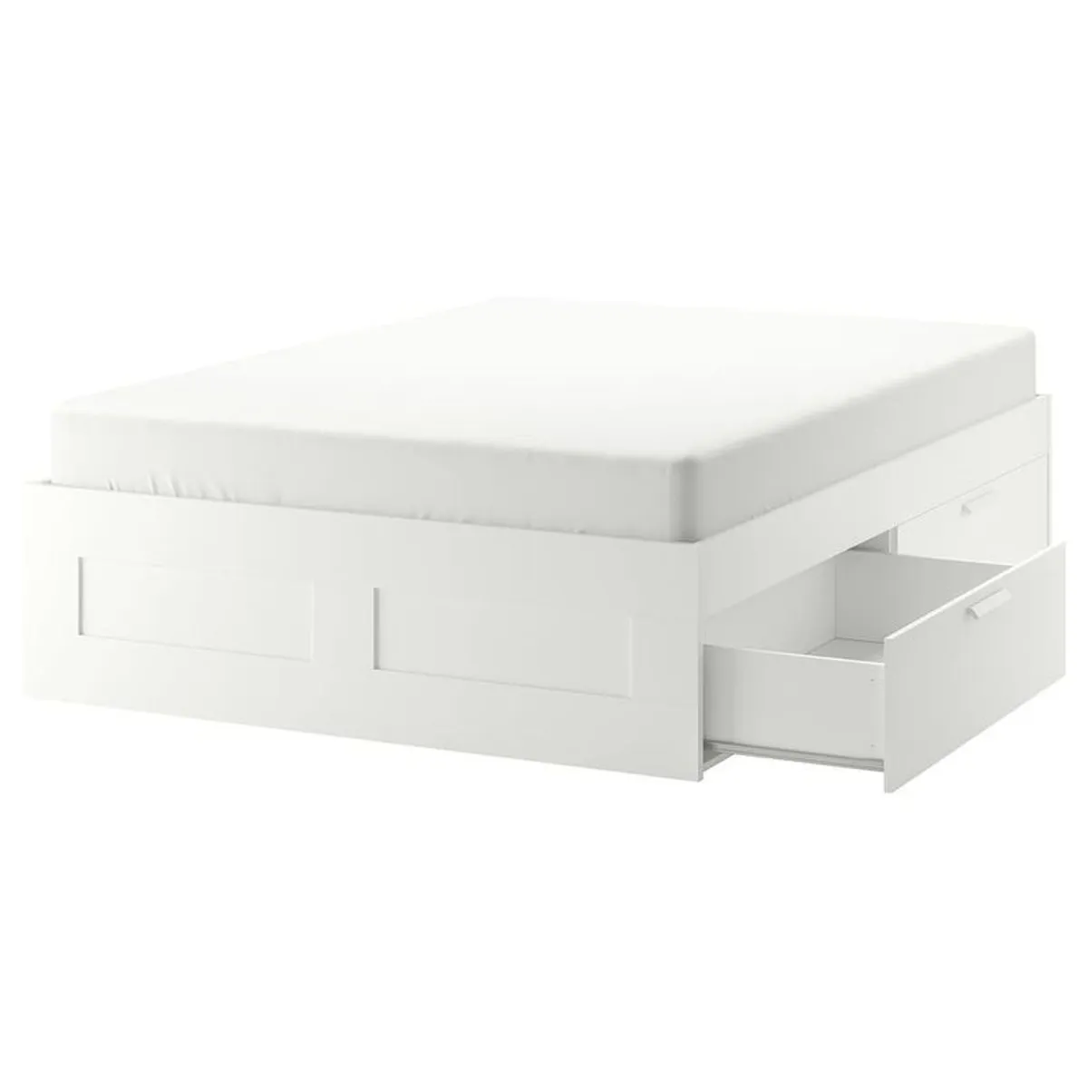 Standard double bed base and headboard - Image 1