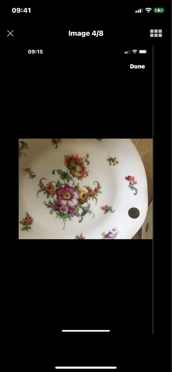 Antique Meissen Hand Painted Plate Set - Image 4