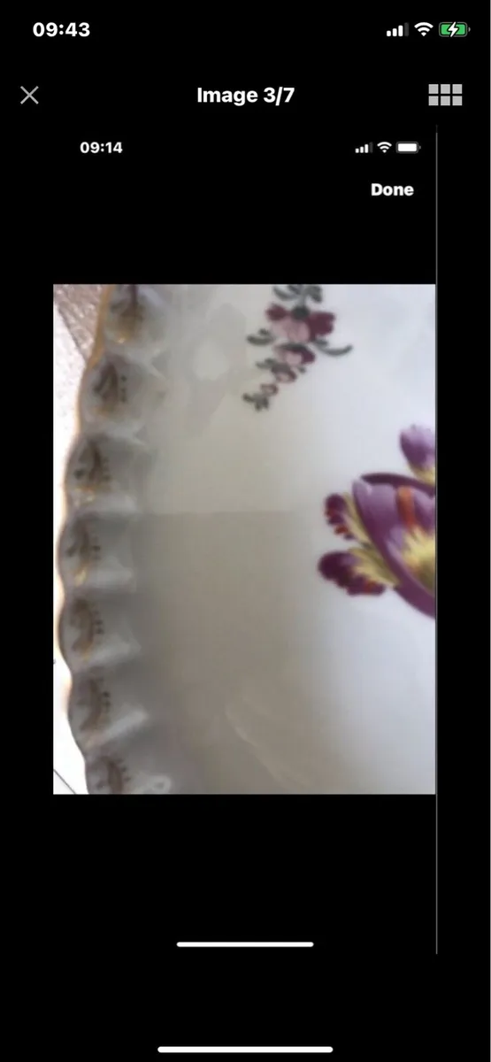 Antique Meissen Hand Painted Dish - Image 3