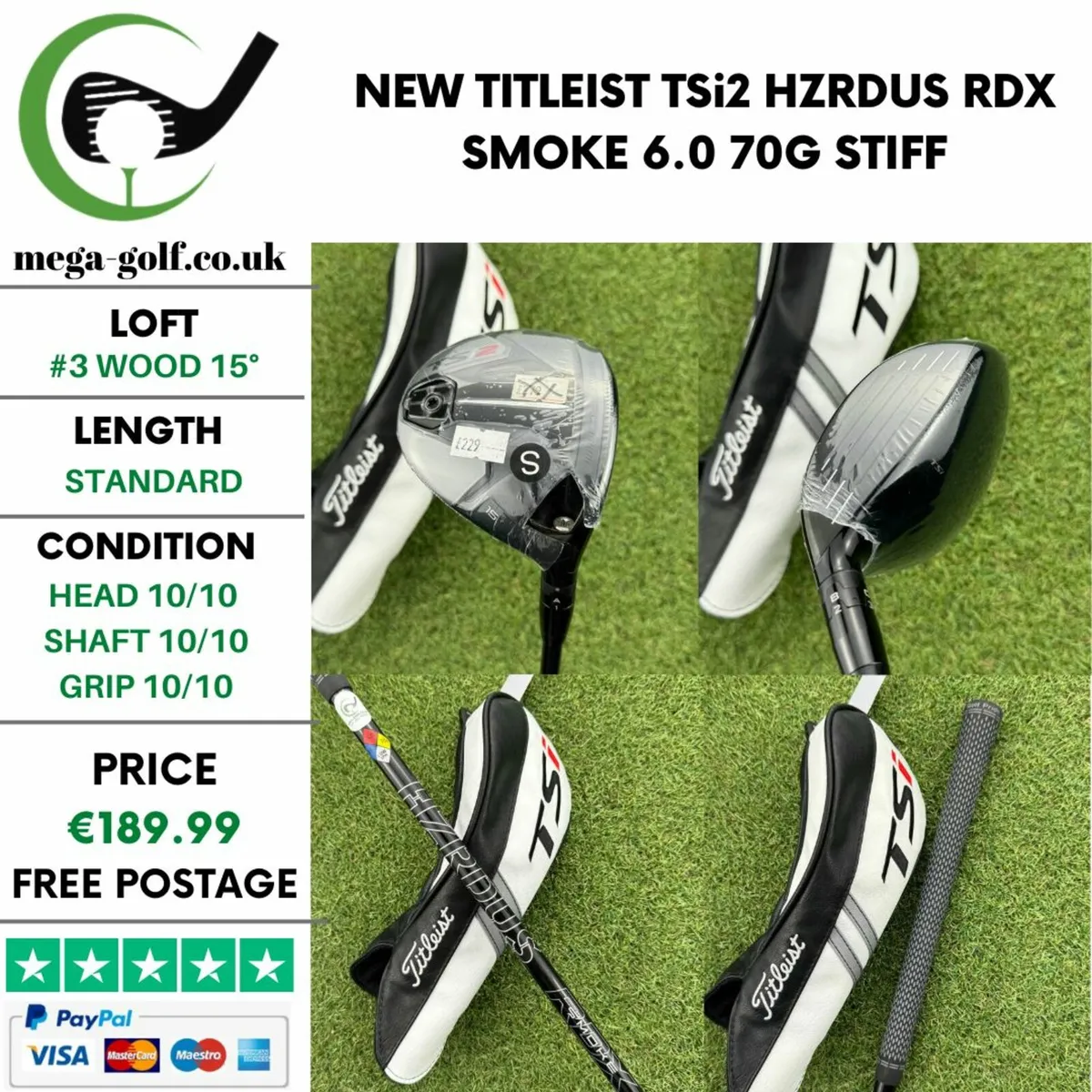 New Titleist TSi2 #3 Wood 15° / Stiff - Image 1