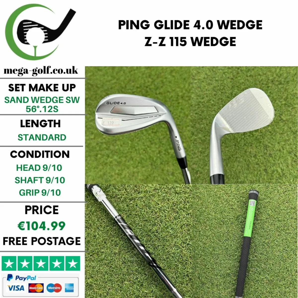 Ping Glide 4.0 Wedge Sw 56°.12S / Z-Z 115 Wedge - Image 1