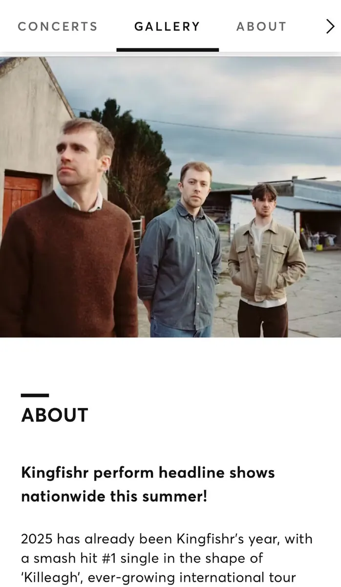 Kingfishr ticket x1 12/06/26-Cork - Image 1