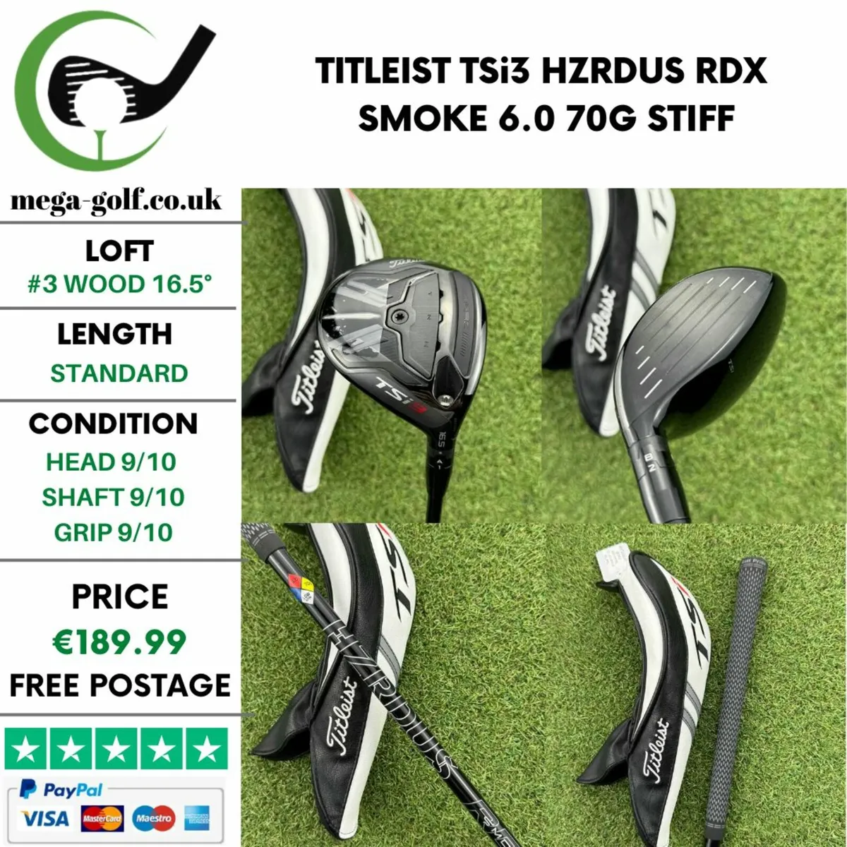 Titleist TSi3 #3 Wood 16.5° / Stiff - Image 1