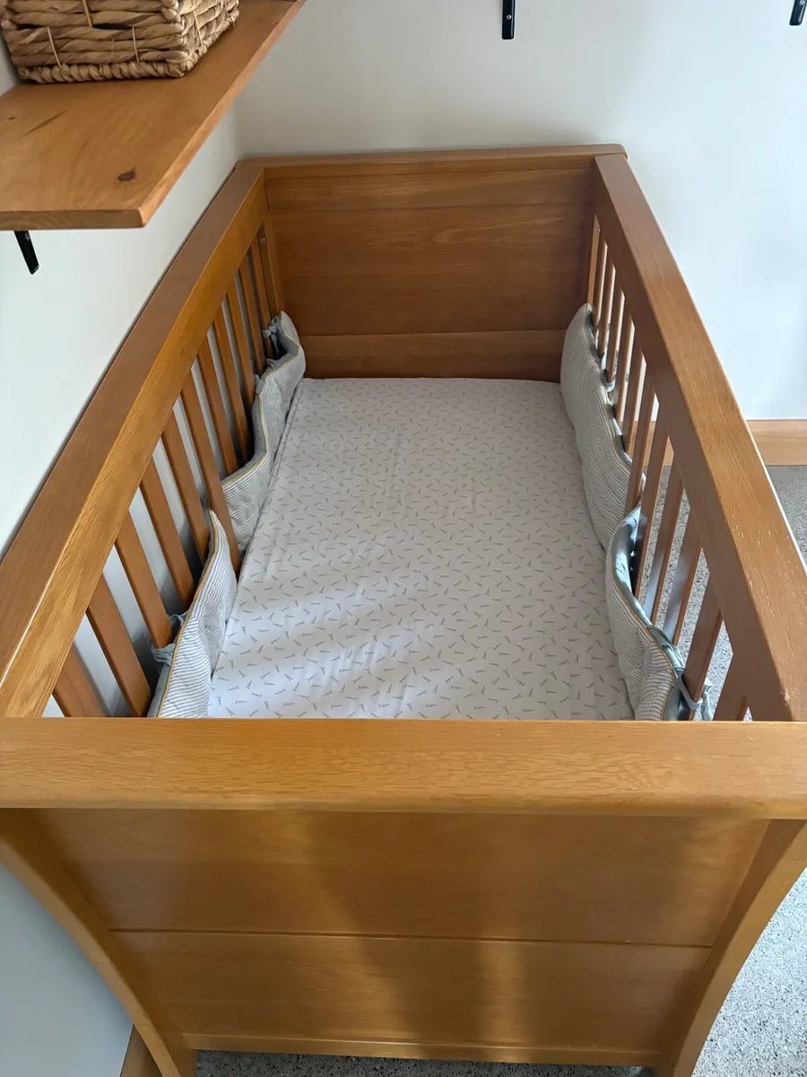 Cot Solid Oak - Image 1