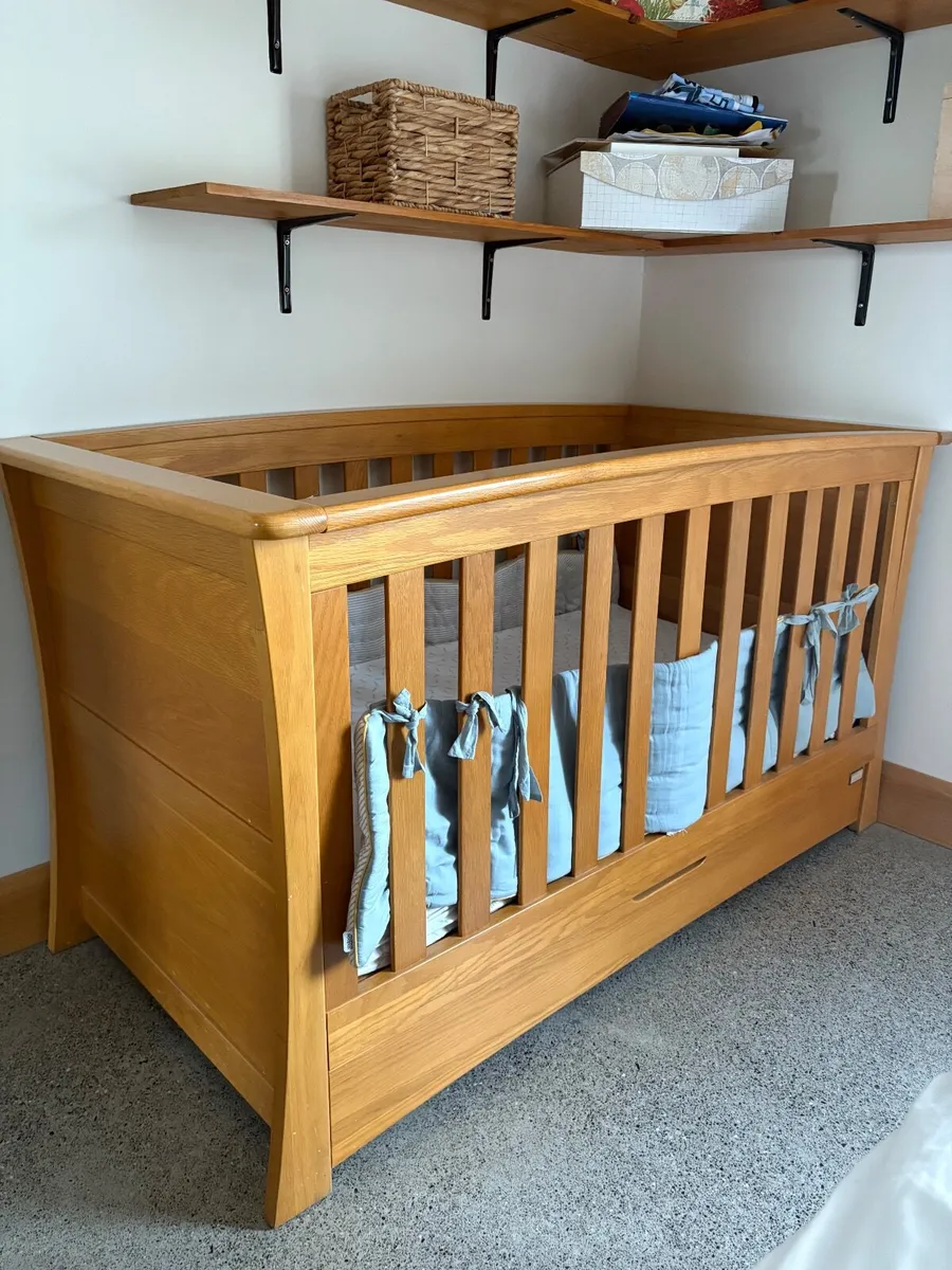 Cot Solid Oak - Image 2