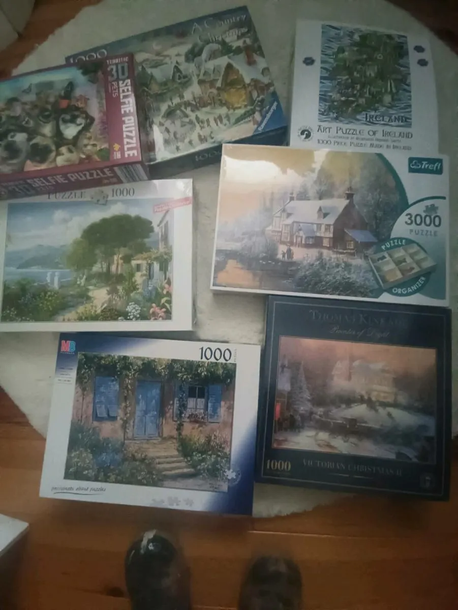 Lot all new puzzles,3 unopened 4 opened all ther. - Image 1