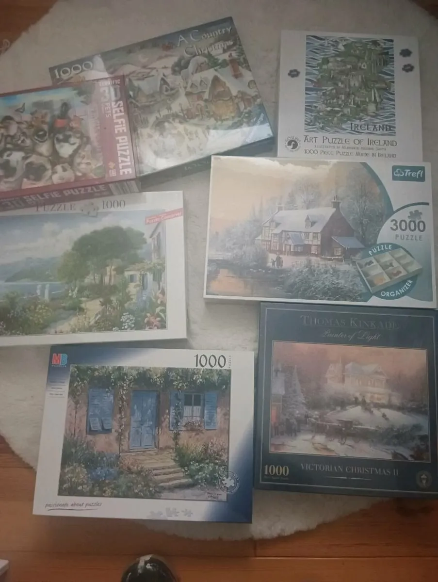 Lot all new puzzles,3 unopened 4 opened all ther. - Image 2