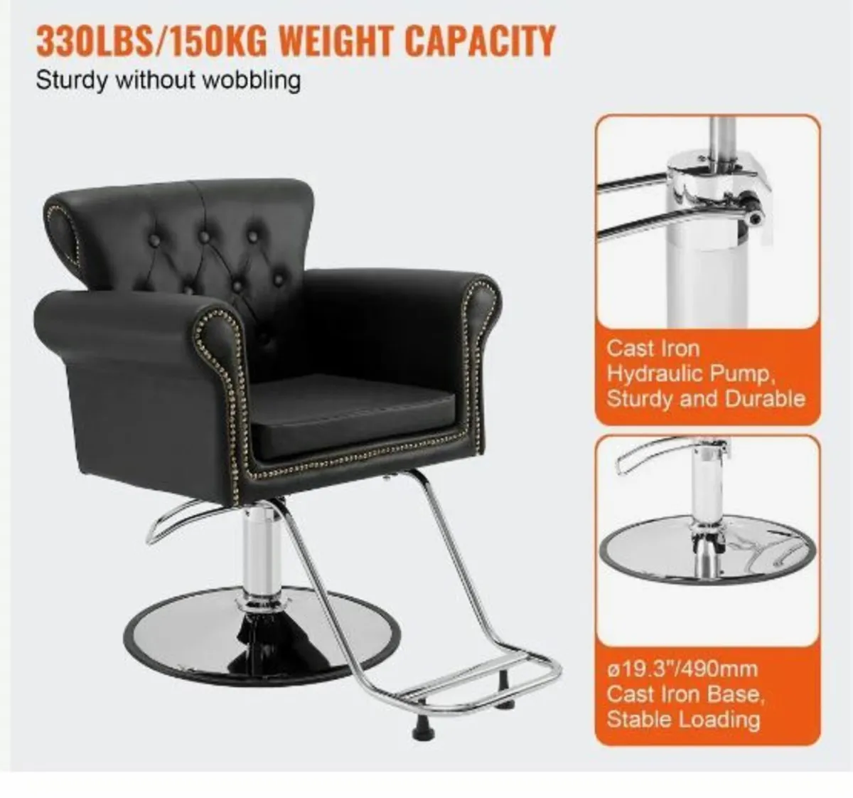 Salon Chair, Barber Chair for Hair Stylist - Image 2