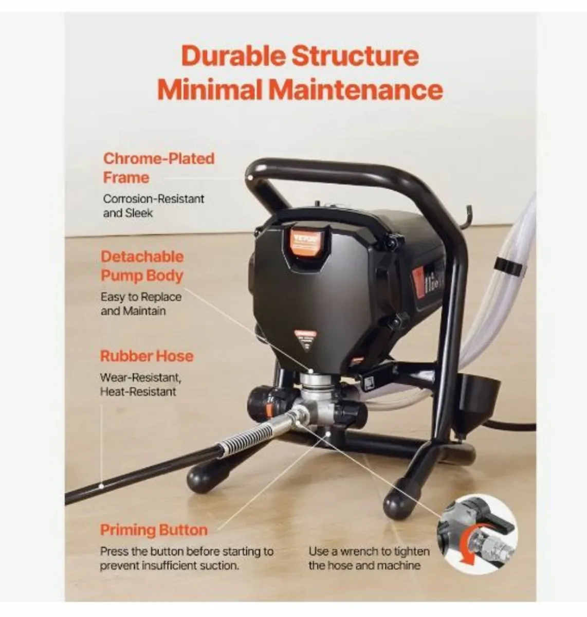 Stand Airless Paint Sprayer, 750W - Image 4