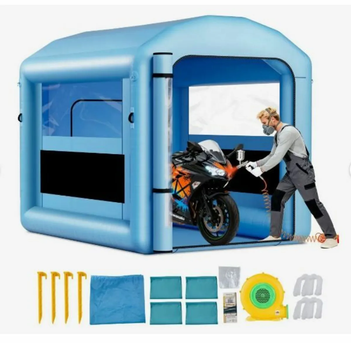 Inflatable Paint Booth, 3 x 2.5 x 2.5 m - Image 1
