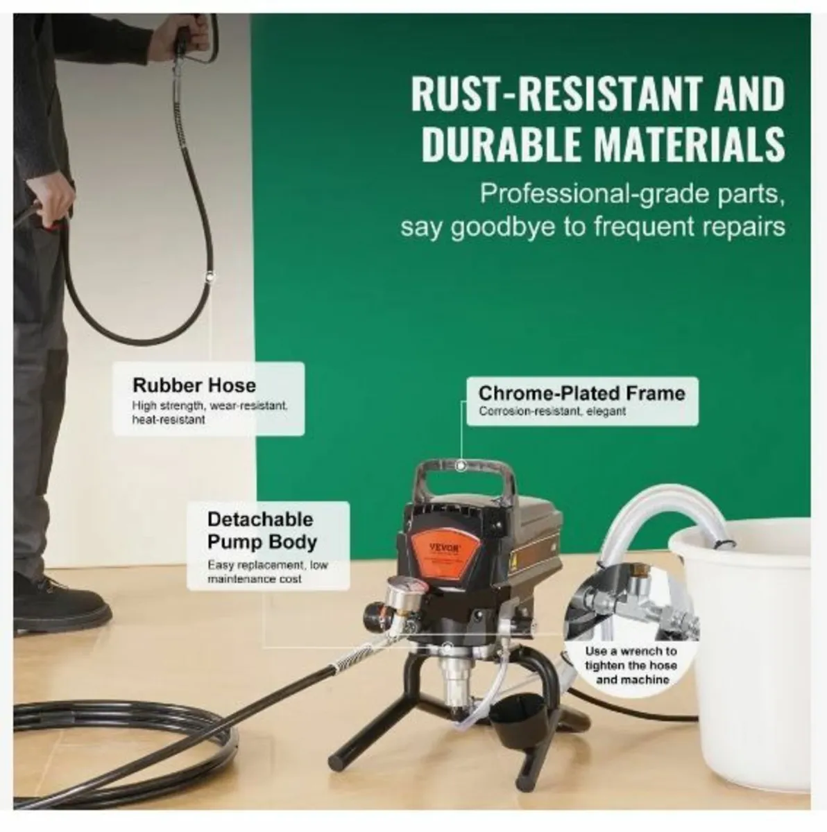 Stand Airless Paint Sprayer, 950W - Image 2