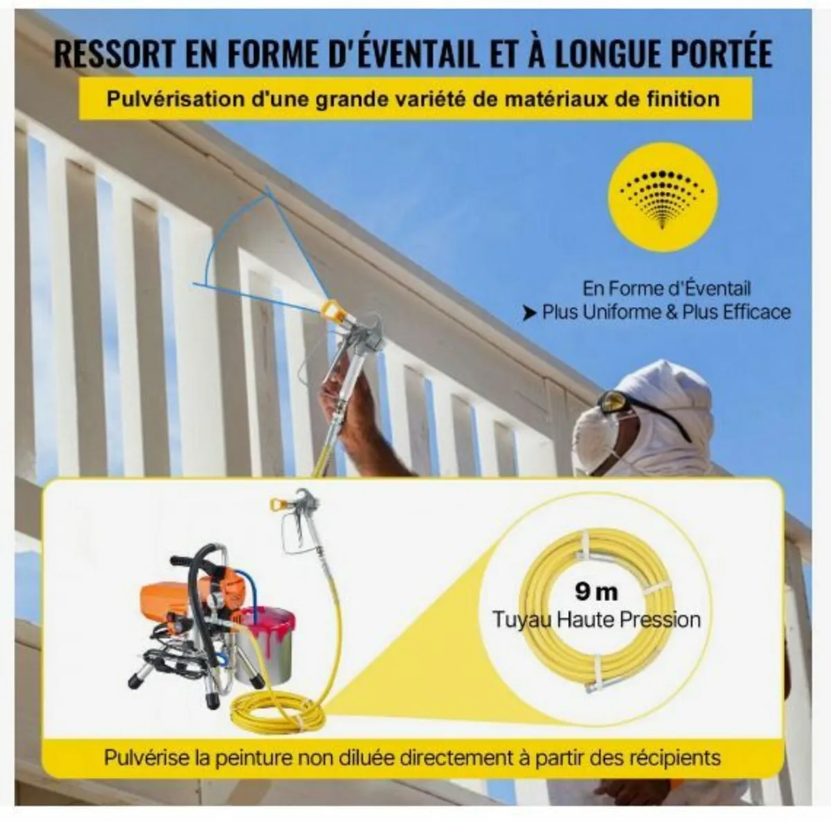 Airless Paint Sprayer with High Pressure 2200W - Image 2