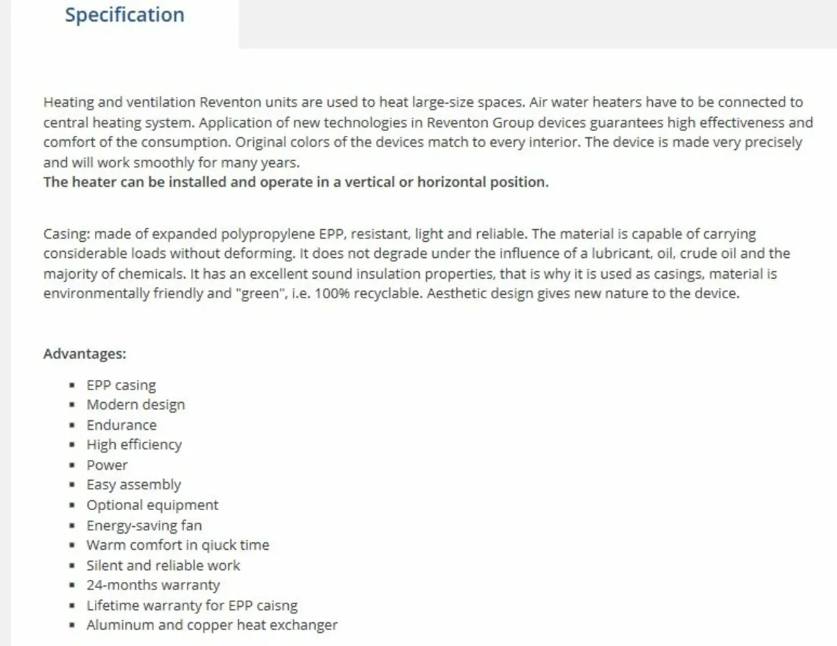 heater,  garages, workshops, storage areas - Image 3