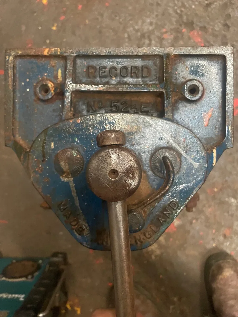 Vintage large record vice quick release 52 1/2E - Image 2