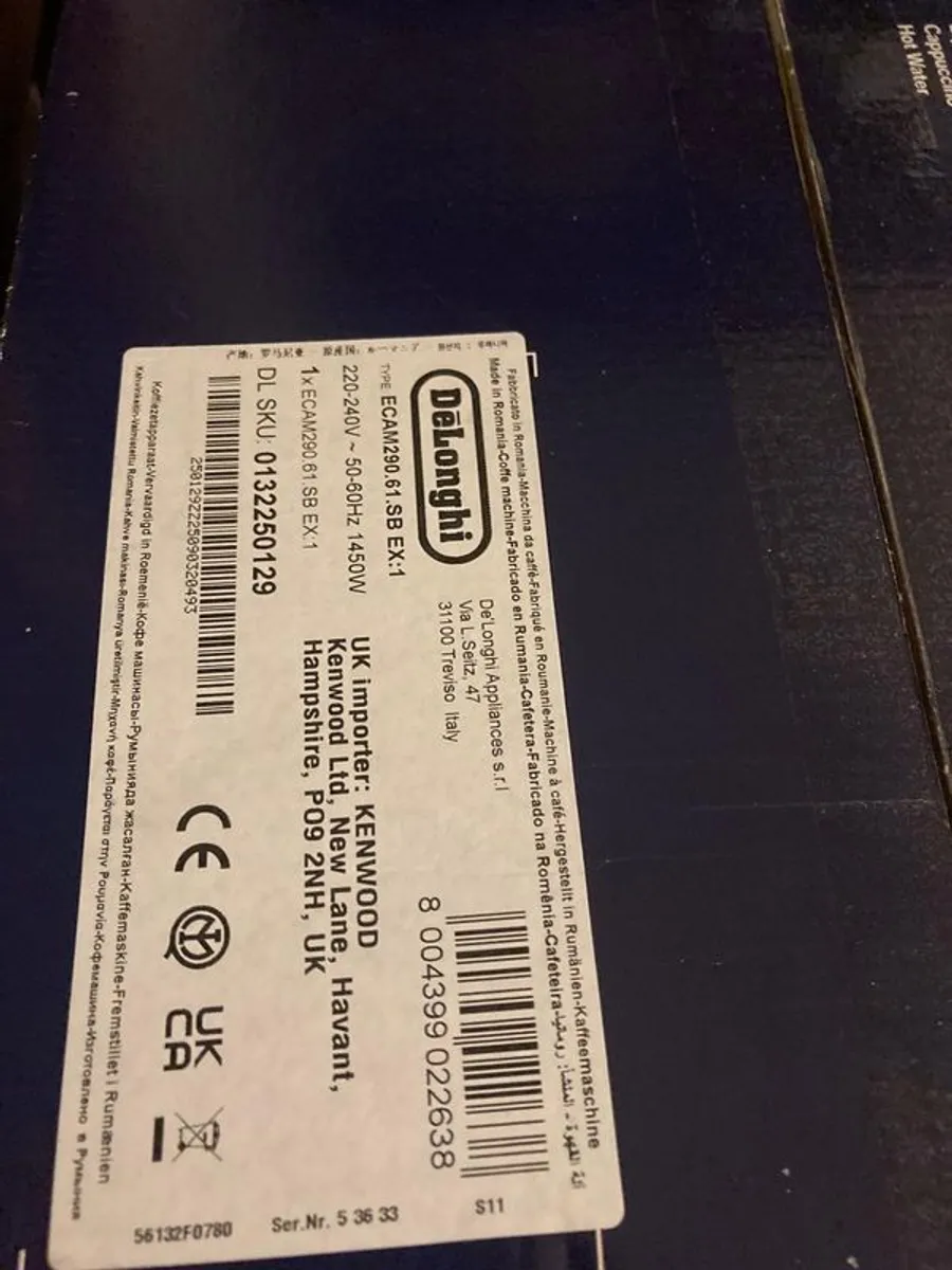 DELONGHI Magnifica Evo ECAM290.61.SB Bean to Cup Coffee Machine Silver - Image 2