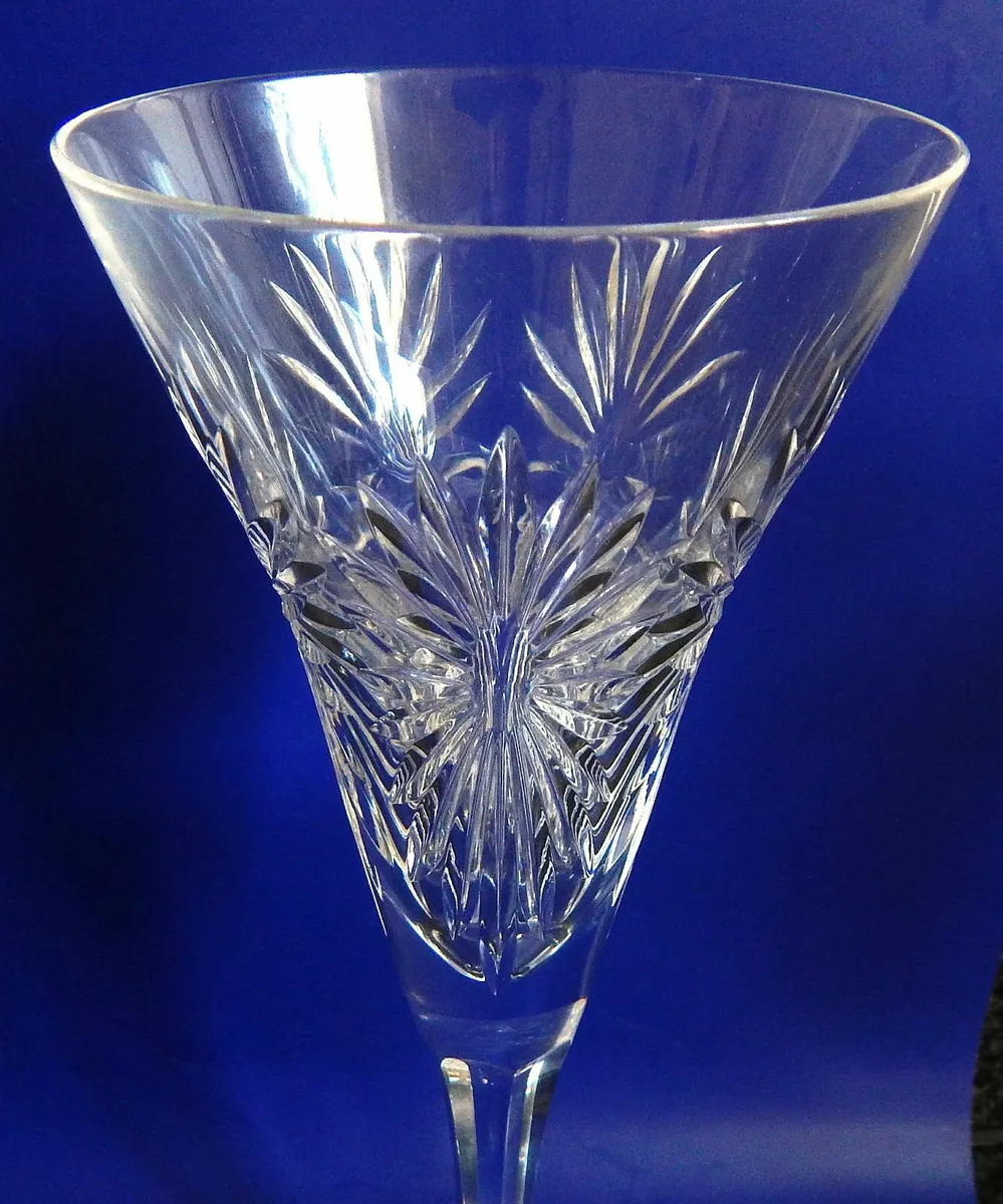 Pair of Vintage Crystal Millennium Toasting Flutes - Image 3