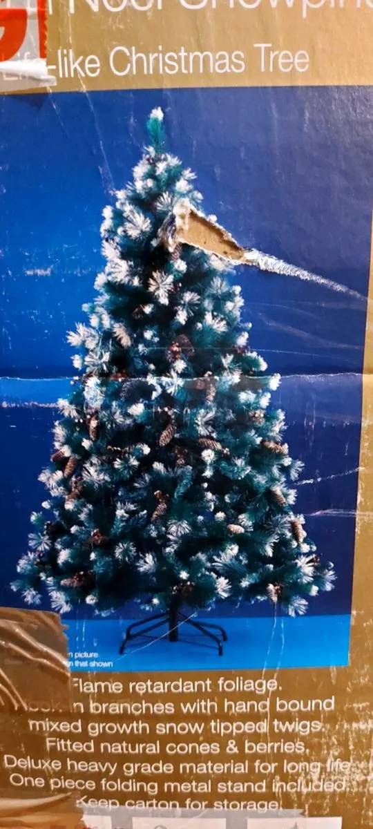 1.8m Noel snow pine Xmas tree. - Image 3