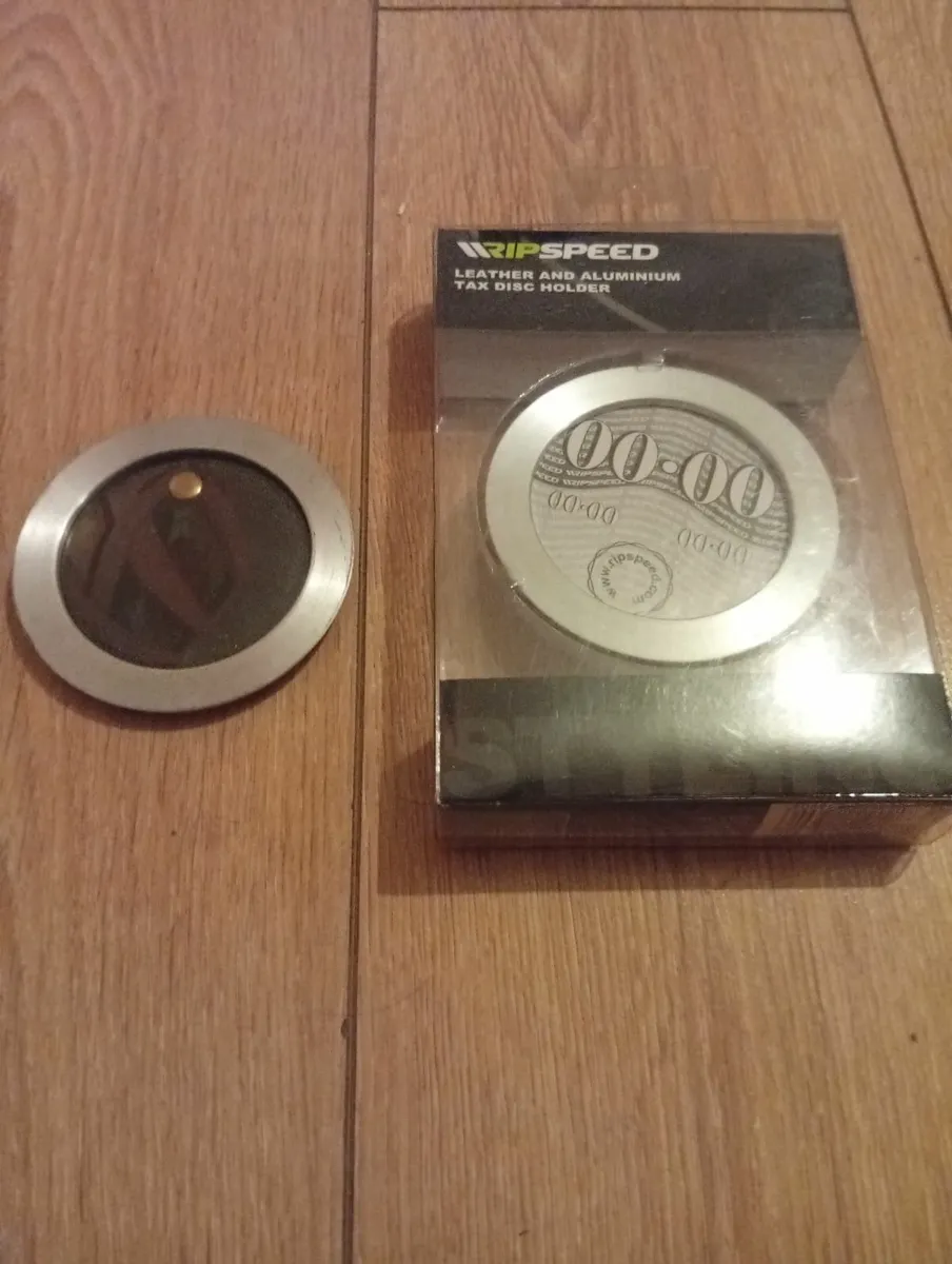 New Aluminium/Leather tax disc holders - Image 1