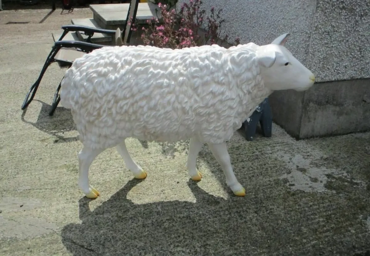 Large Fibreglass Sheep - Image 2