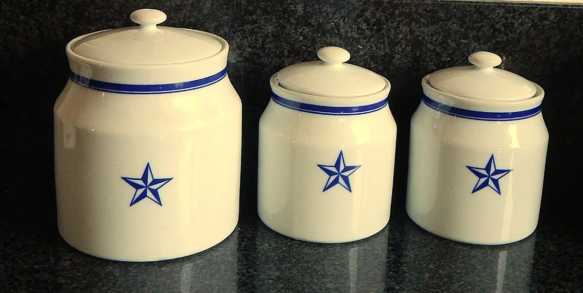 Set of Oakdale Porcelain Storage Jars - Image 2