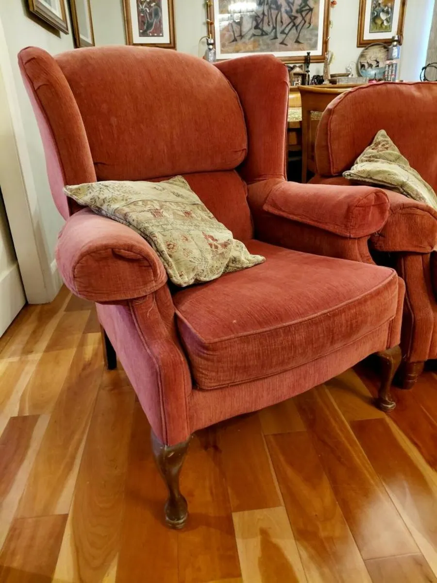 Sofa 2 Chairs Ottoman - Image 3