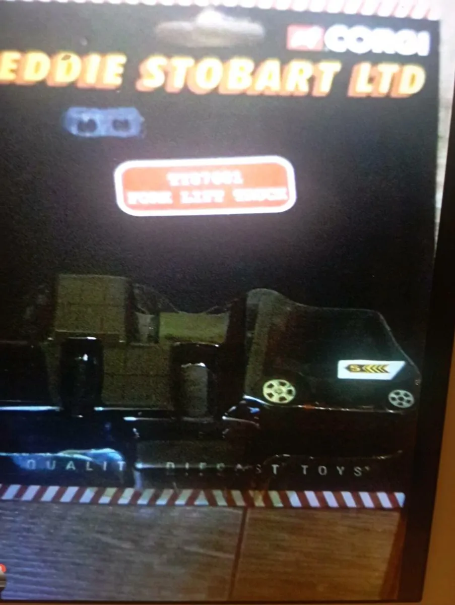 RARE DIE-CAST MODEL EDDIE STOBART FORKLIFT TRUCK. - Image 1