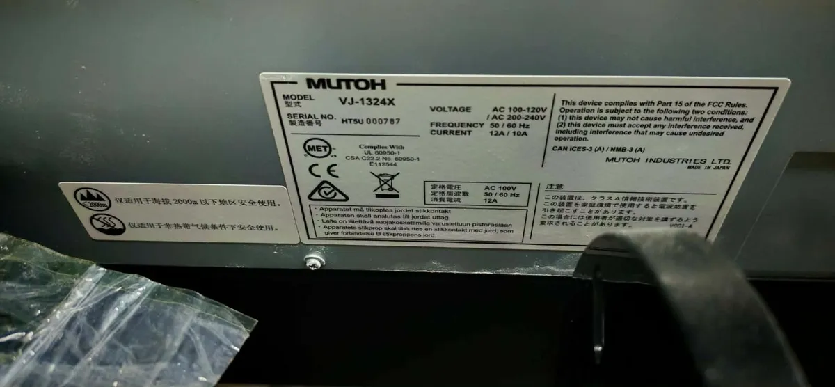 Mutoh VJ1324X - Large Format Digital PrintingPress - Image 3