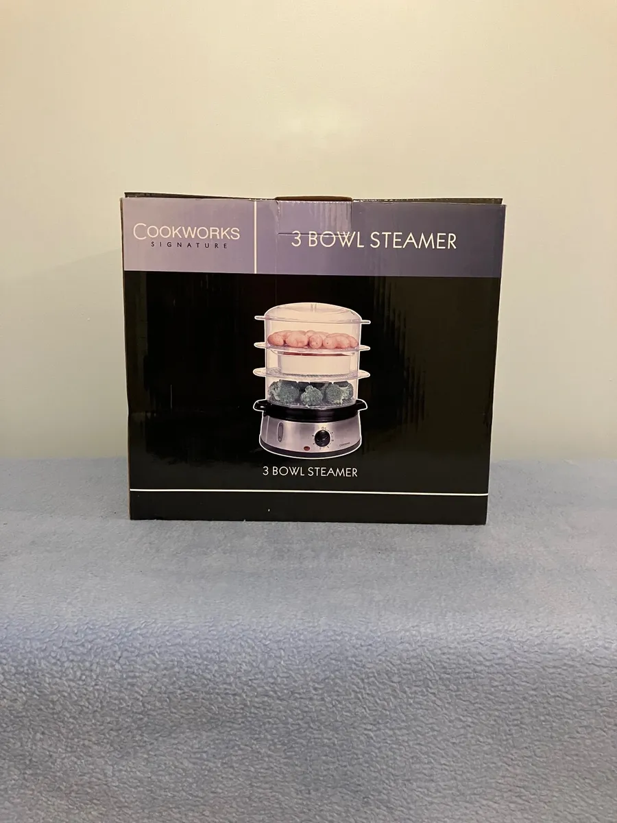 COOKWORKS Signature - 3-Tier Electric Food Steamer - Image 1