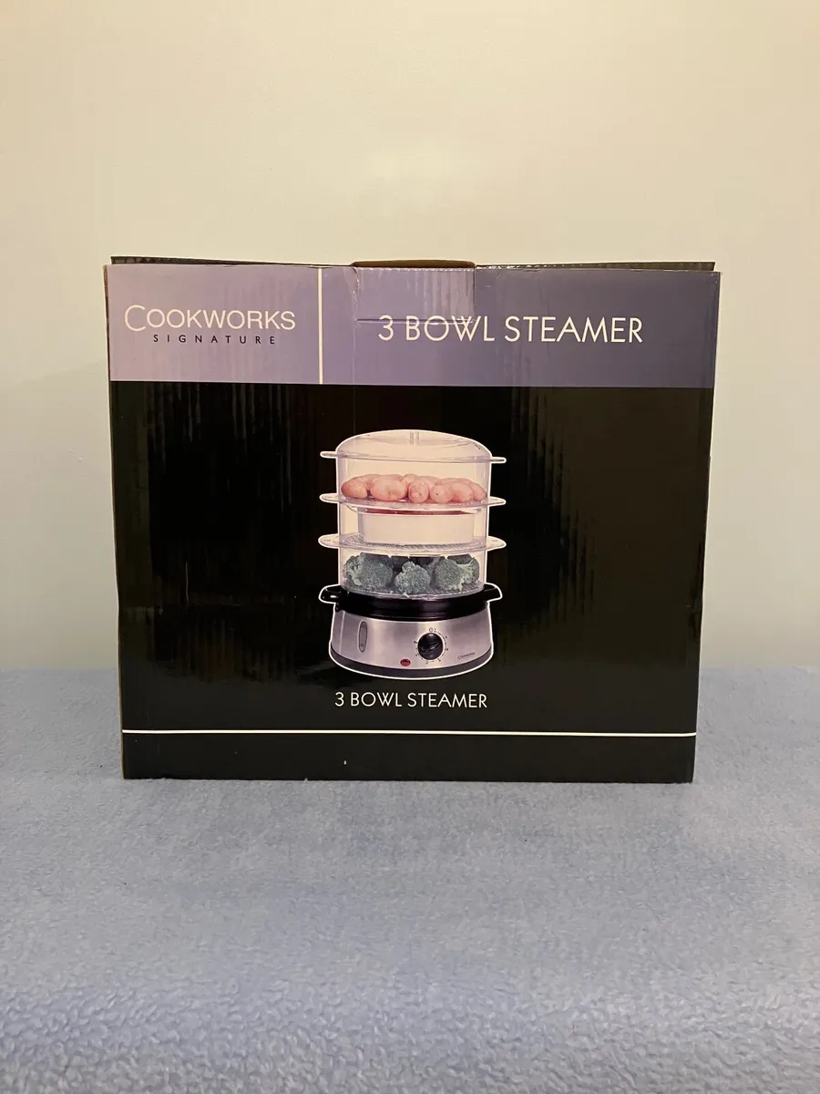 COOKWORKS Signature - 3-Tier Electric Food Steamer - Image 3