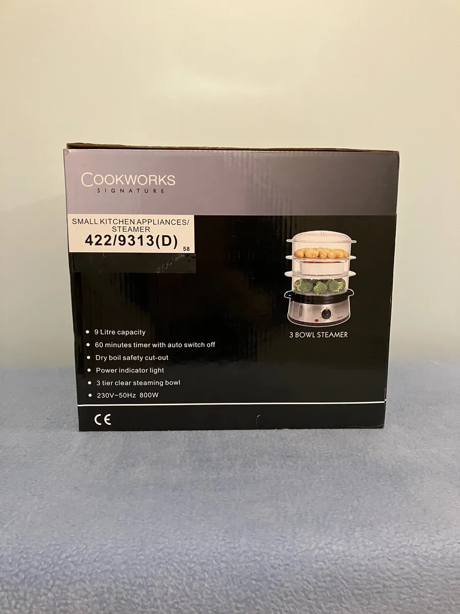 COOKWORKS Signature - 3-Tier Electric Food Steamer - Image 2