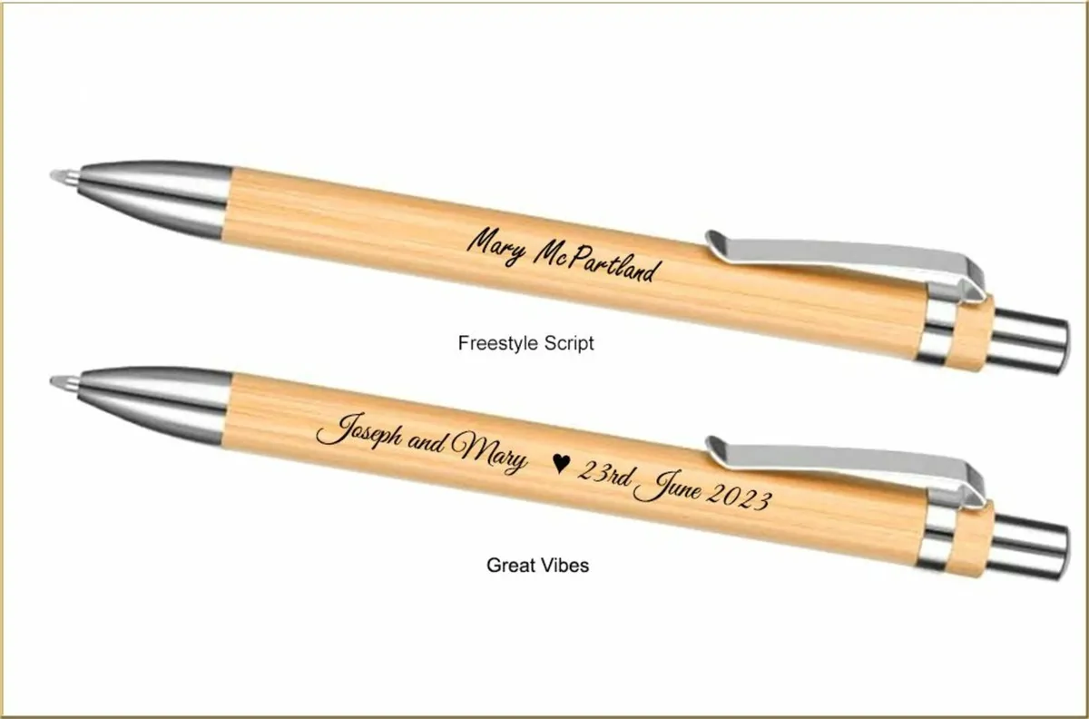 Personalised Ballpoint Pens Laser Engraved - Image 1