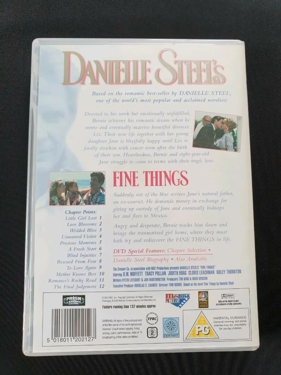 Fine Things Danielle Steel DVD 1990 Tracy Pollan - Image 2