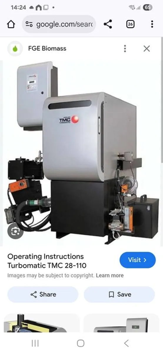 Wanted Used Froling Turbomatic 110 biomass burner