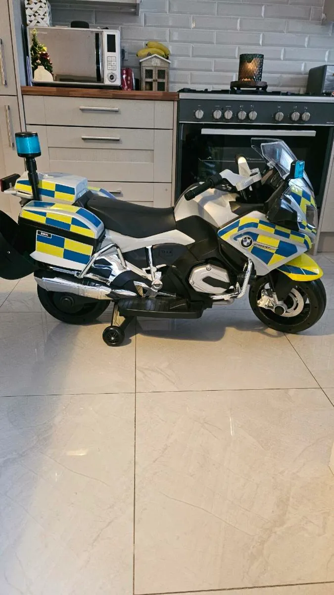 12v kids police bike - Image 1