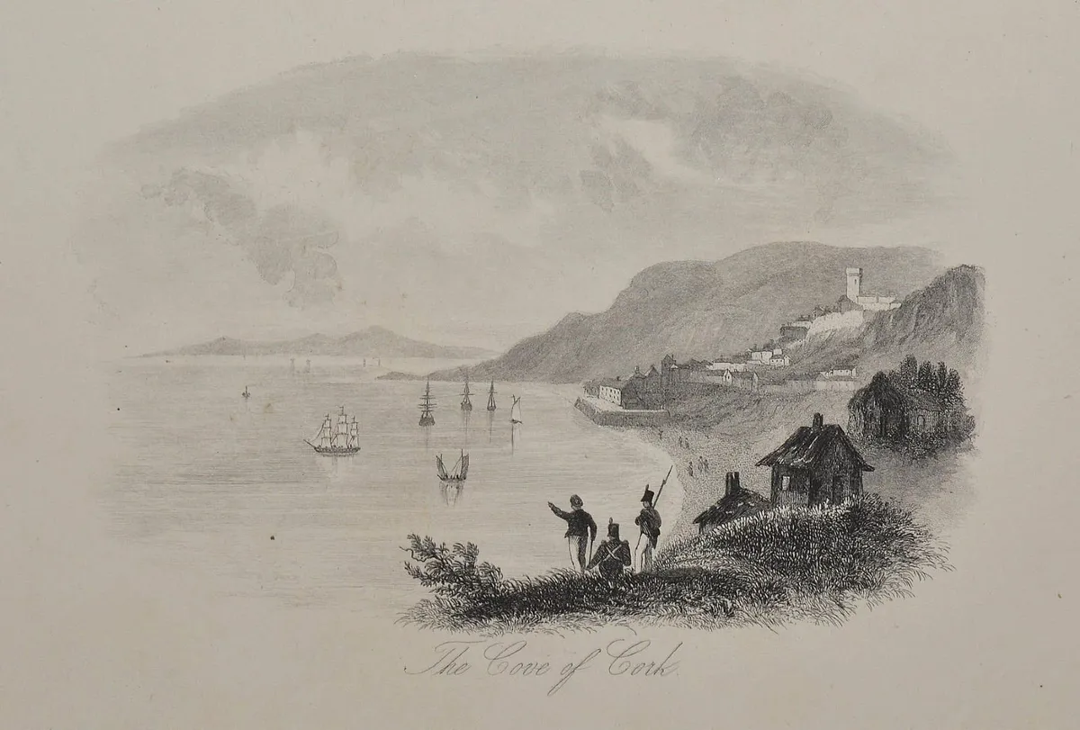 Cove of Cork 1863 Antique Print - Image 1