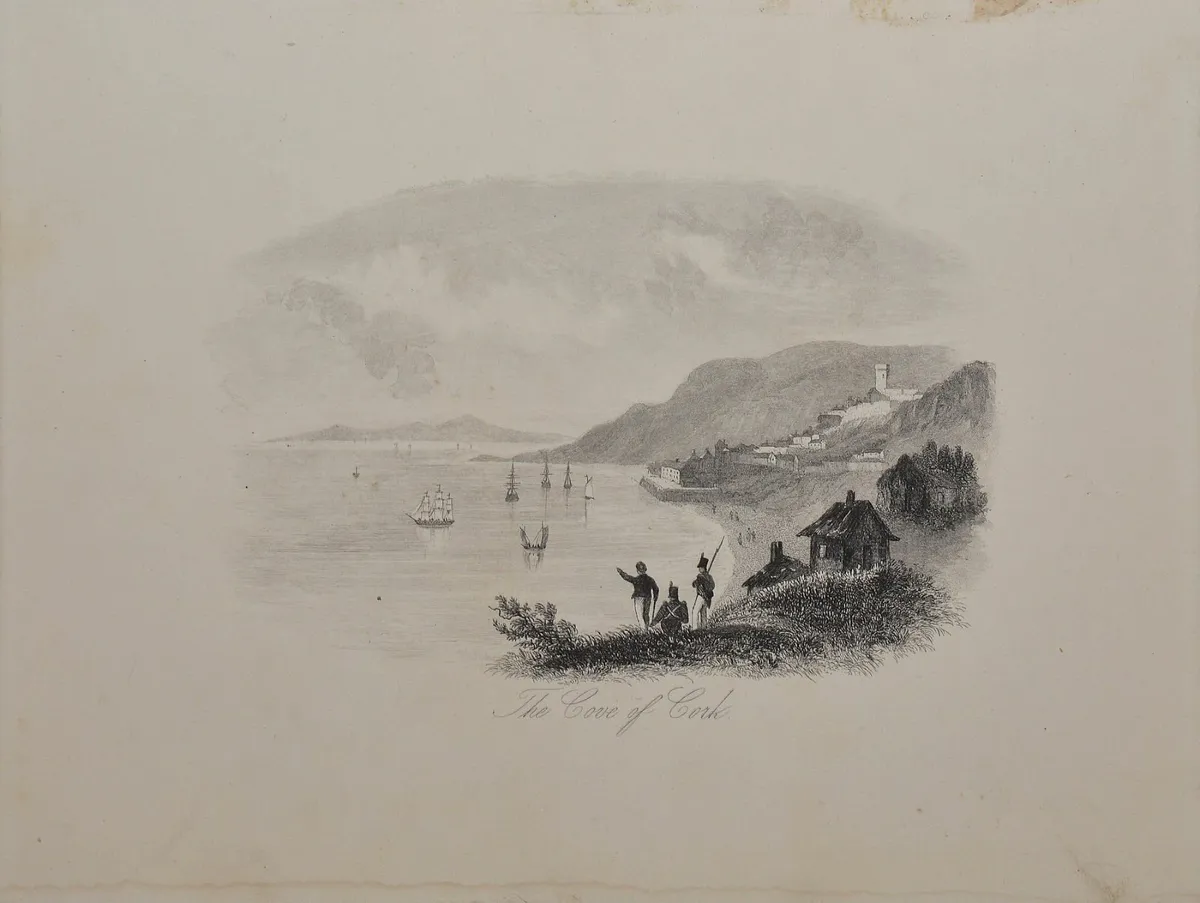Cove of Cork 1863 Antique Print - Image 2
