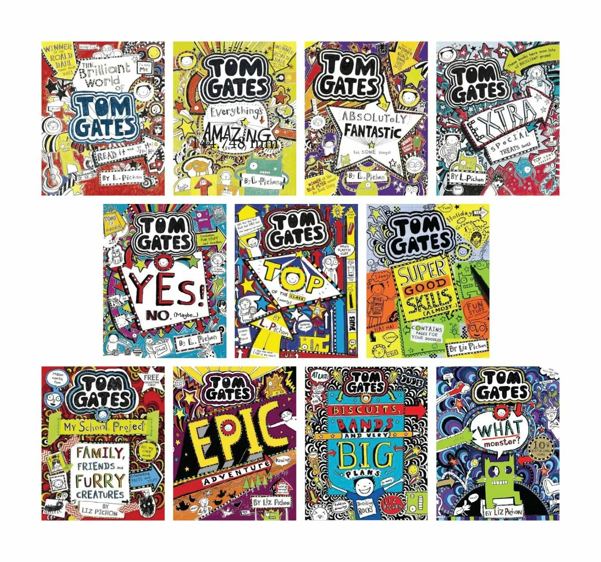 AS BRAND NEW Children's Books - Tom Gates - Gift