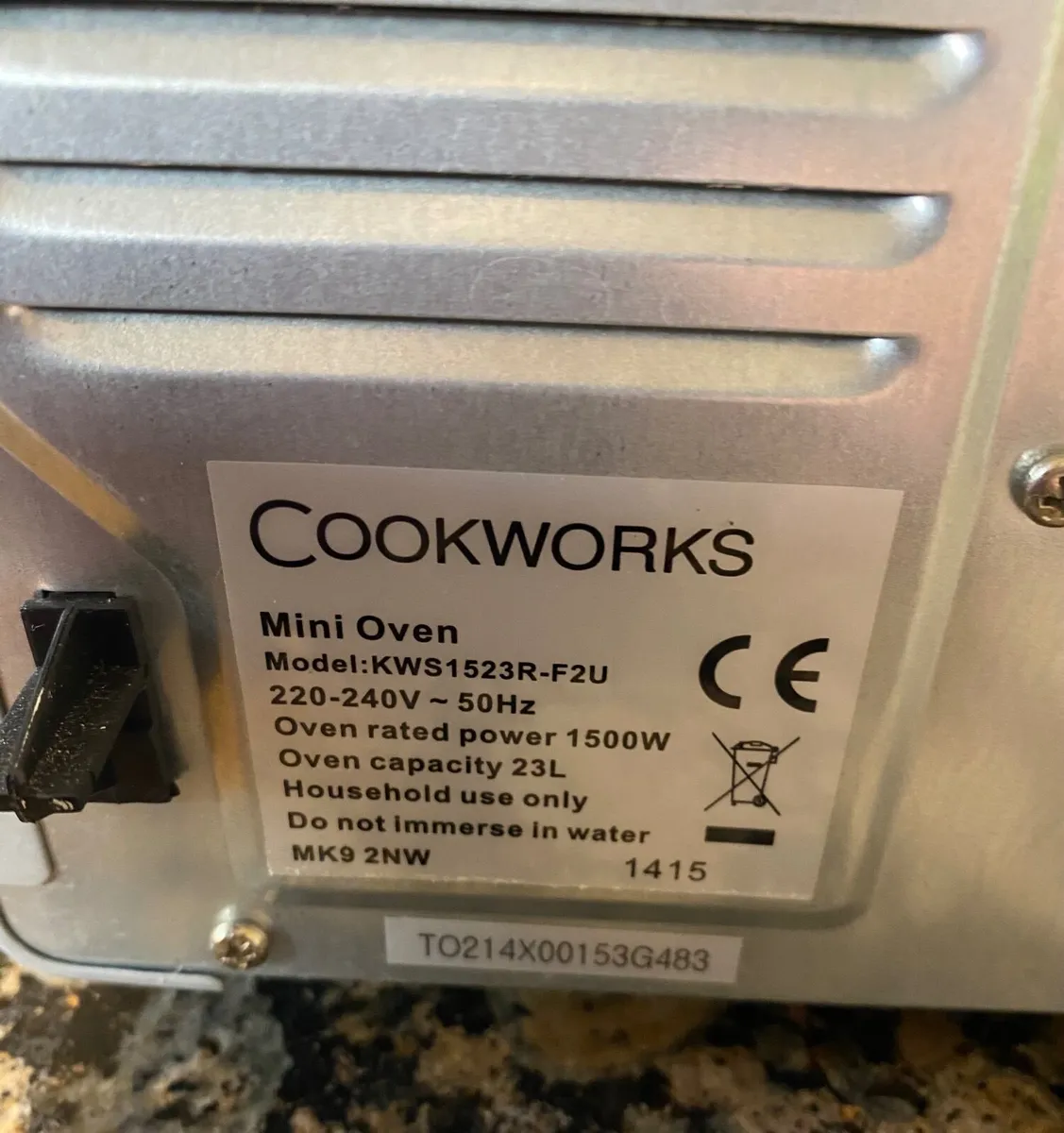 Cookworks counter top mini electric oven - Image 2