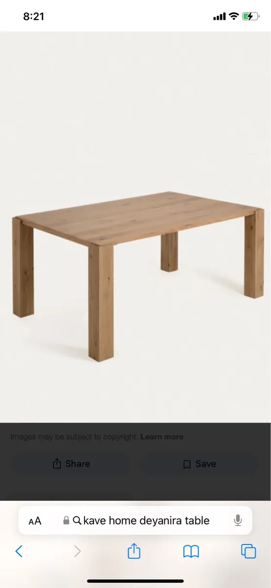 Kave home Deyanira solid oak table brand new - Image 4