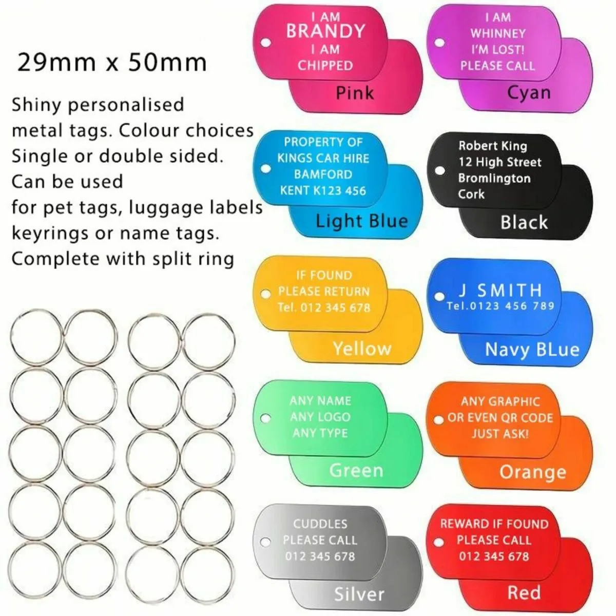 Name Tags - Key Rings - Image 4