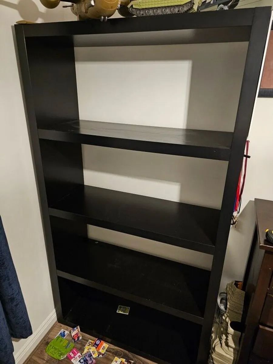 Large black shelfing unit - Image 2