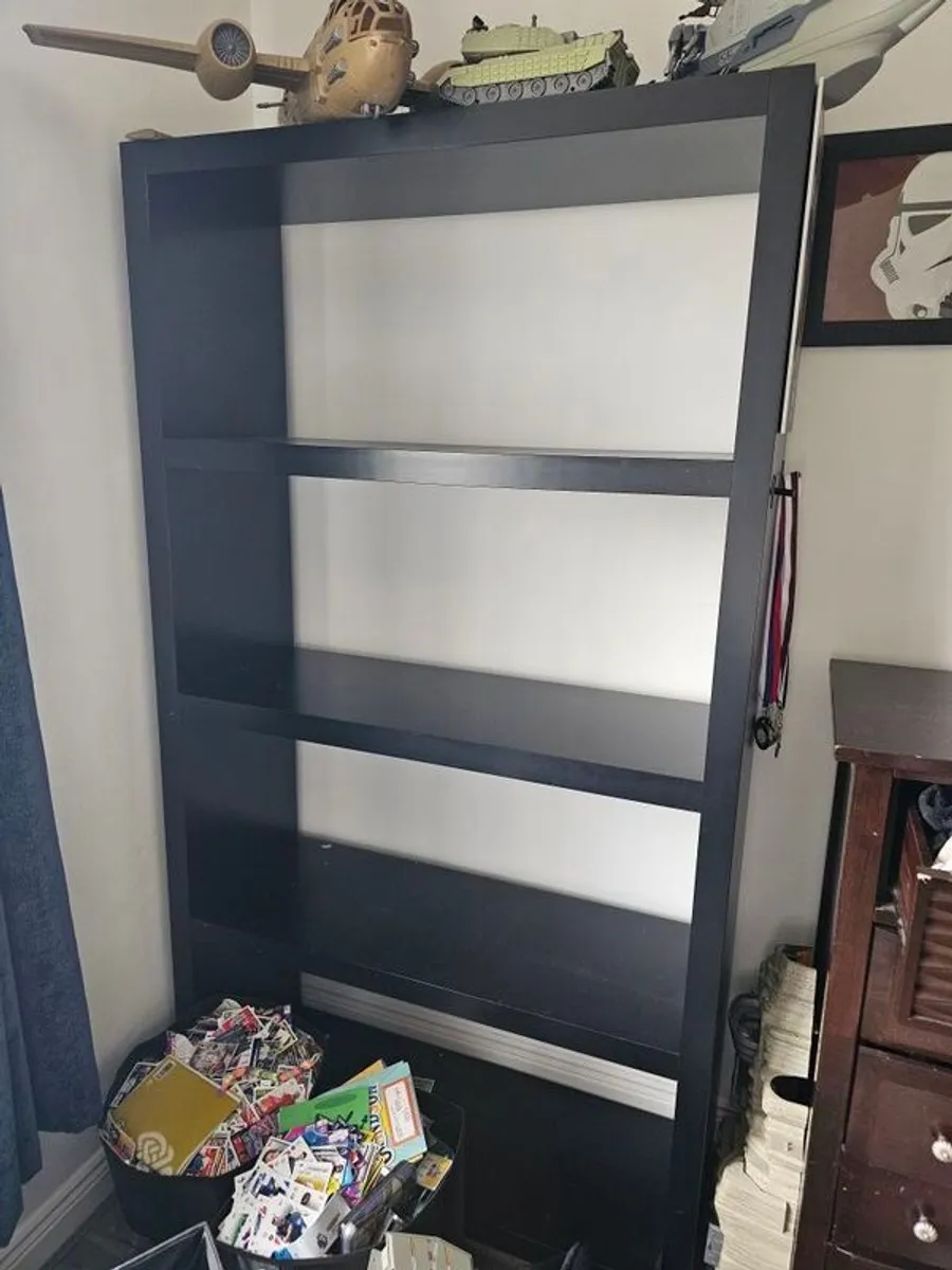 Large black shelfing unit - Image 3